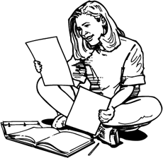 Girl Studying